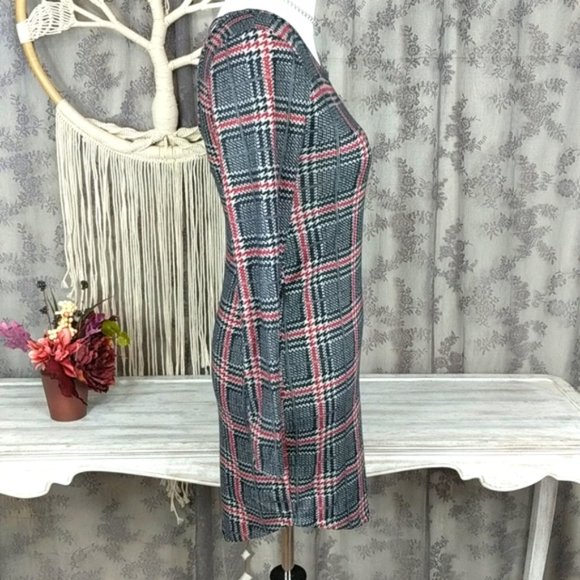 Eye Candy plaid cross back dress - Picture 7 of 9